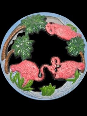 Rare 3" Yankee Candle Flamingo illuma Lid Topper